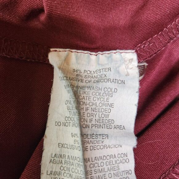 Callaway Mens Golf Shirt Extra Large Polo Short Sleeve Maroon Mountain Star - Picture 9 of 10